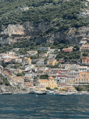 Coastal Italian village Positano documented in morning recordings