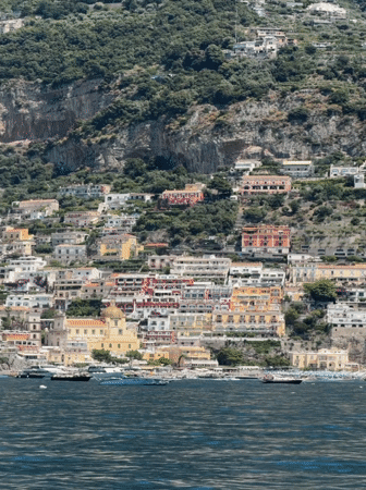 Coastal Italian village Positano documented in morning recordings