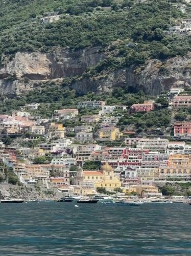 Coastal Italian village Positano documented in morning recordings