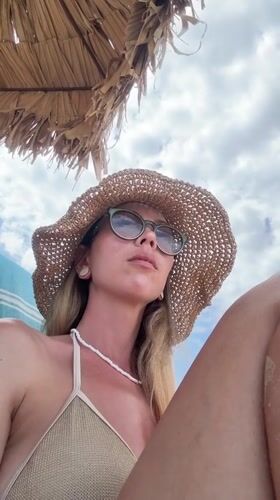 Summer beach day documented in Nesebar, Bulgaria resort town