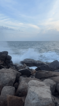 Coastal scenes documented at Thalaramba beach, Sri Lanka