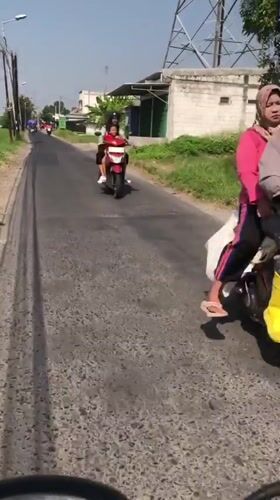 Everyday traffic and street life across rural East Java villages
