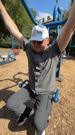 Outdoor workout and key cutting in the Misgav hills