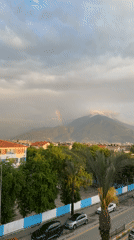 Children play with spoons, foam roller in Fethiye home