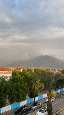 Children play with spoons, foam roller in Fethiye home