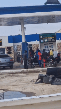 Morning activity observed at Gwagwalada gas station