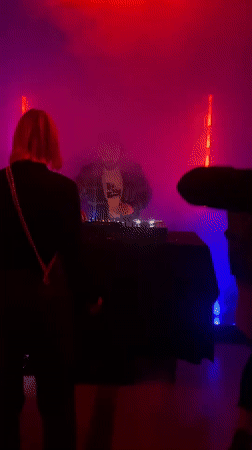 DJ performs at nightclub in Rusanovo, Russia