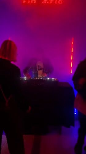 DJ performs at nightclub in Rusanovo, Russia