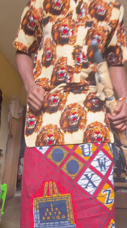 Traditional fashion display documented in Aba, Nigeria