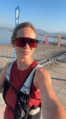 Geared up for a run in Fethiye, Turkey