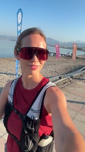 Geared up for a run in Fethiye, Turkey