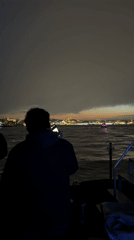 Night boat journey recorded near Üsküdar waterfront