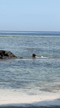 A morning at Lý Sơn Island's rocky coast and clear waters