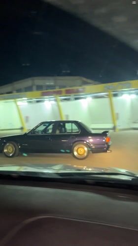 Night driving encounter captured between vehicles in Vratsa