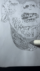 Artist creates intricate tattooed portrait sketches in Jos