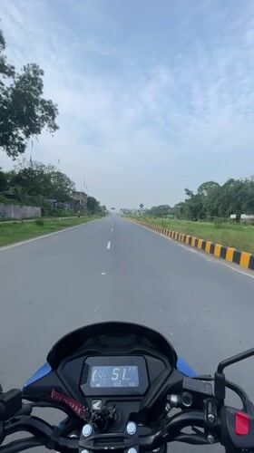 Late-night motorcycle ride documented in Purbachal, Bangladesh