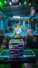 DJ at the decks in a Balashikha venue