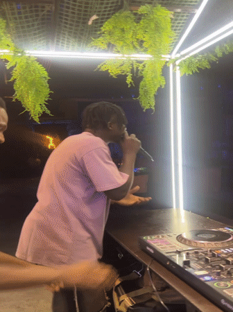 Late-night DJ set at Road House Studio, Howayi