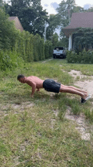 Outdoor workout session on Koh Phangan island Thailand