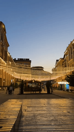 Evening scenes captured in Estosadok resort town