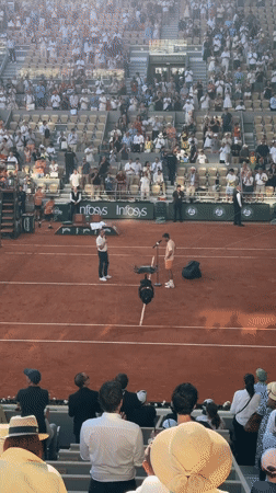 Tennis matches and interviews documented at Roland Garros Paris