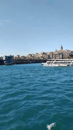 Routine maritime and transit activity observed in Sarıyer, Turkey