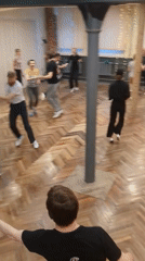 Social dance gathering held in Saint Petersburg indoor venue