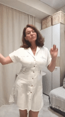 Home wellness session with dancing and massage devices in Sochi