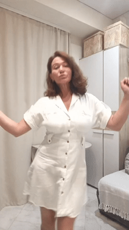 Home wellness session with dancing and massage devices in Sochi