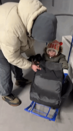 Russian Family Documents Winter Day Activities Across Two Cities