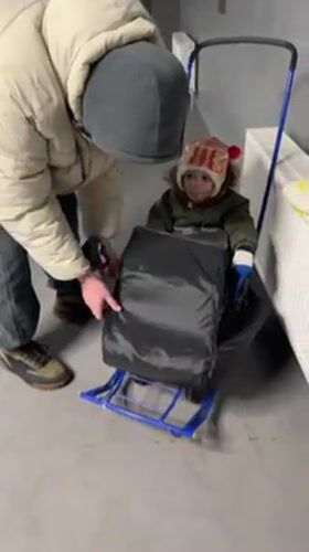 Russian Family Documents Winter Day Activities Across Two Cities