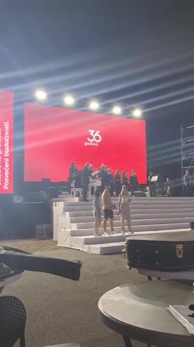 35th anniversary concert event on an outdoor stage in Tuzi