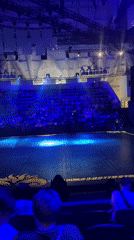 Theatrical performance draws audience to Moscow exhibition hall