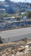 Fire damage documented across residential areas in Penco, Chile