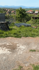 Witness documents sunny afternoon views of Bulgarian village landscape