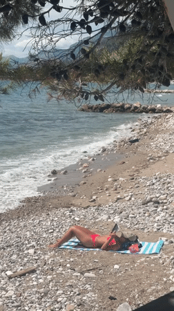 Peaceful afternoon scenes captured along Bar Montenegro's coastal promenade