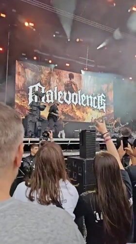 Malevolence live at an outdoor festival in Plovdiv