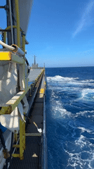 Ships observed operating in Mediterranean waters under clear skies