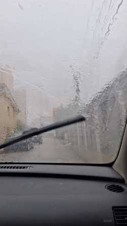 Heavy Rain Hits Pleven, Bulgaria Friday Morning