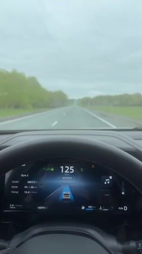 Driver records 125 km/h highway journey near Poperechnoe, Russia