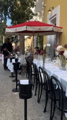 Tel Aviv street scenes document outdoor dining, daily life