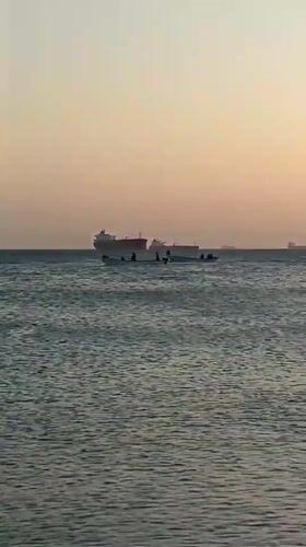 Evening fishing and sunset documented at Villa Marina beach