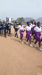 Uniformed youth hold formal parade ceremony in Kubwa, Nigeria