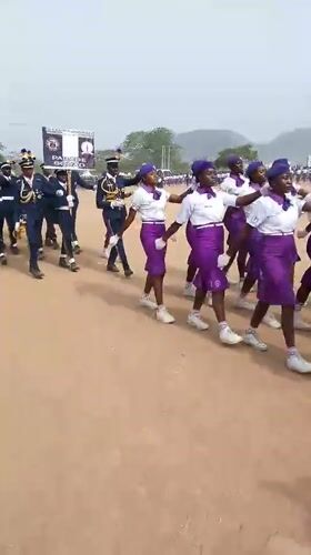 Uniformed youth hold formal parade ceremony in Kubwa, Nigeria