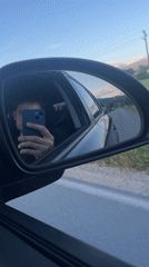 Car passenger documents rural journey near Blagoevgrad construction site