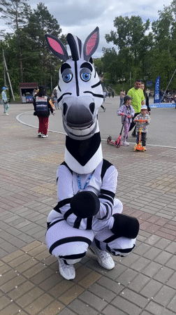 Early morning carnival activity recorded at Dynamo Park Khabarovsk