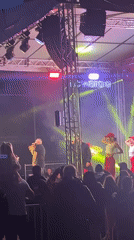 Outdoor concert draws crowds, seagulls in Burgas residential area