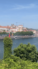 Porto's riverside skyline on a sunny June afternoon
