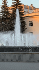 Spring afternoon life captured around Chaikovsky fountain and monuments