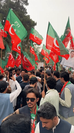 PTI protest rally fills Quetta streets with flags and crowds